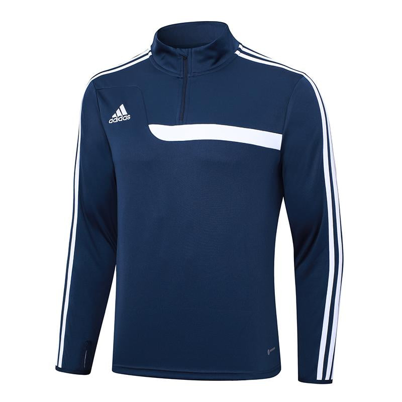 Adidas Training Jacket - Navy Blue/White