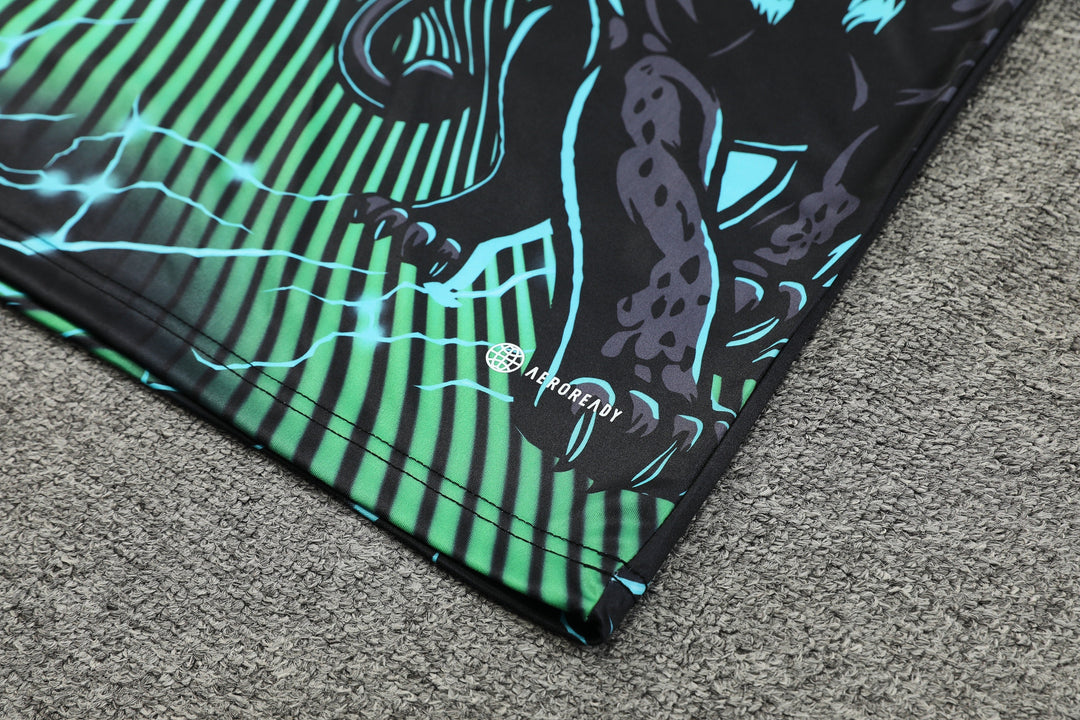 Real Madrid 2024/25 Training Kit - Black/Green