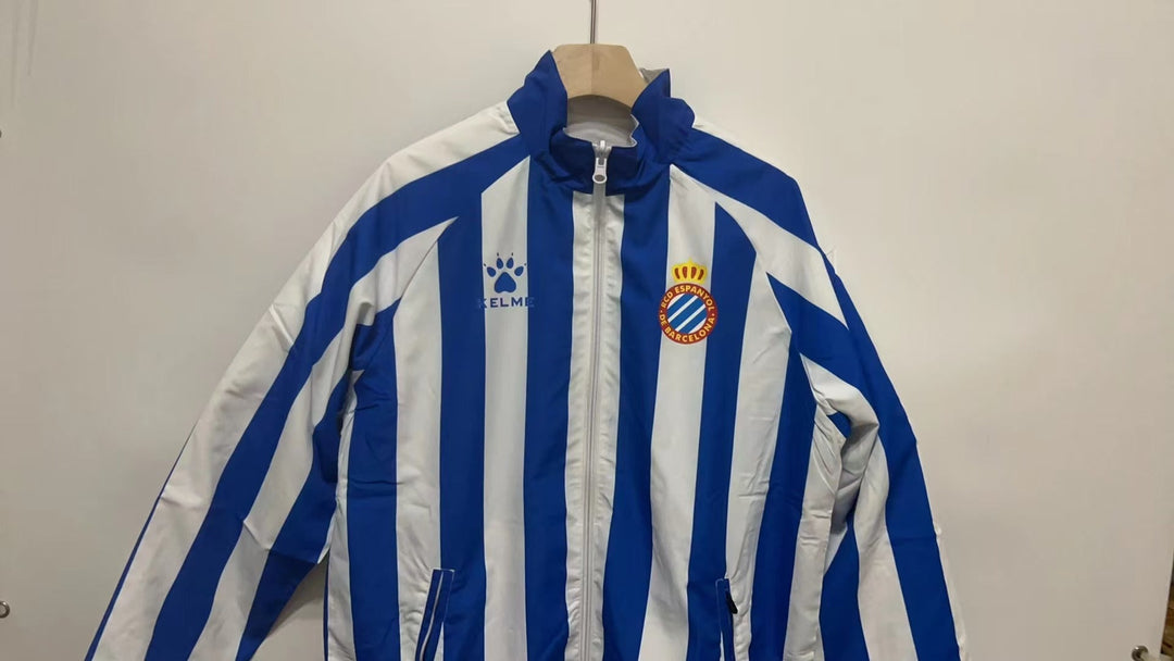 RCD Espanyol Reversible Windbreaker Jacket - White/Blue
