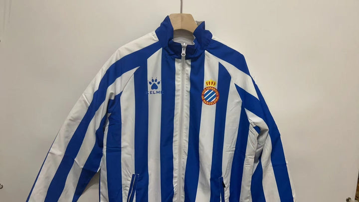 RCD Espanyol Reversible Windbreaker Jacket - White/Blue