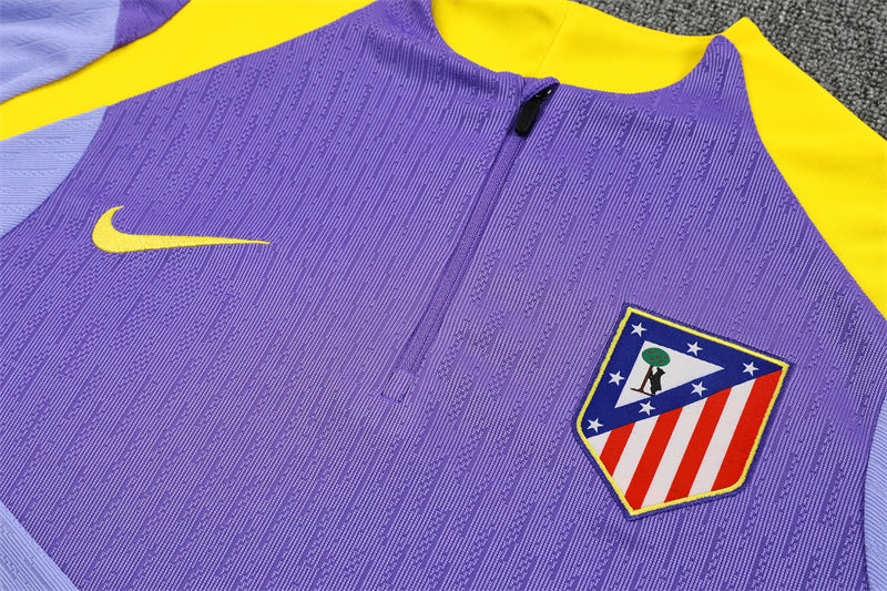 Atlético Madrid 2025/26 Training Jacket - Navy Blue/Yellow