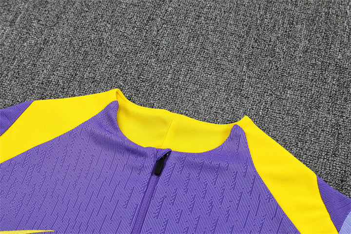 Atlético Madrid 2025/26 Training Jacket - Navy Blue/Yellow