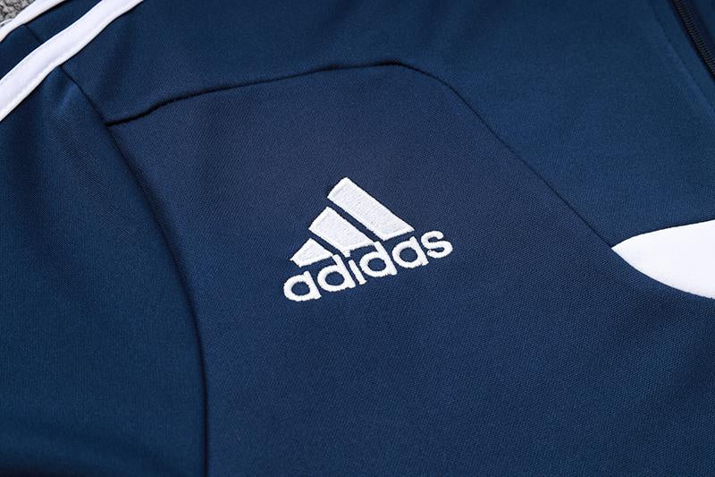 Adidas Training Jacket - Navy Blue/White