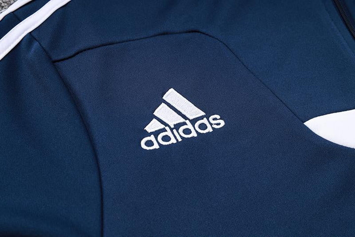 Adidas Training Jacket - Navy Blue/White