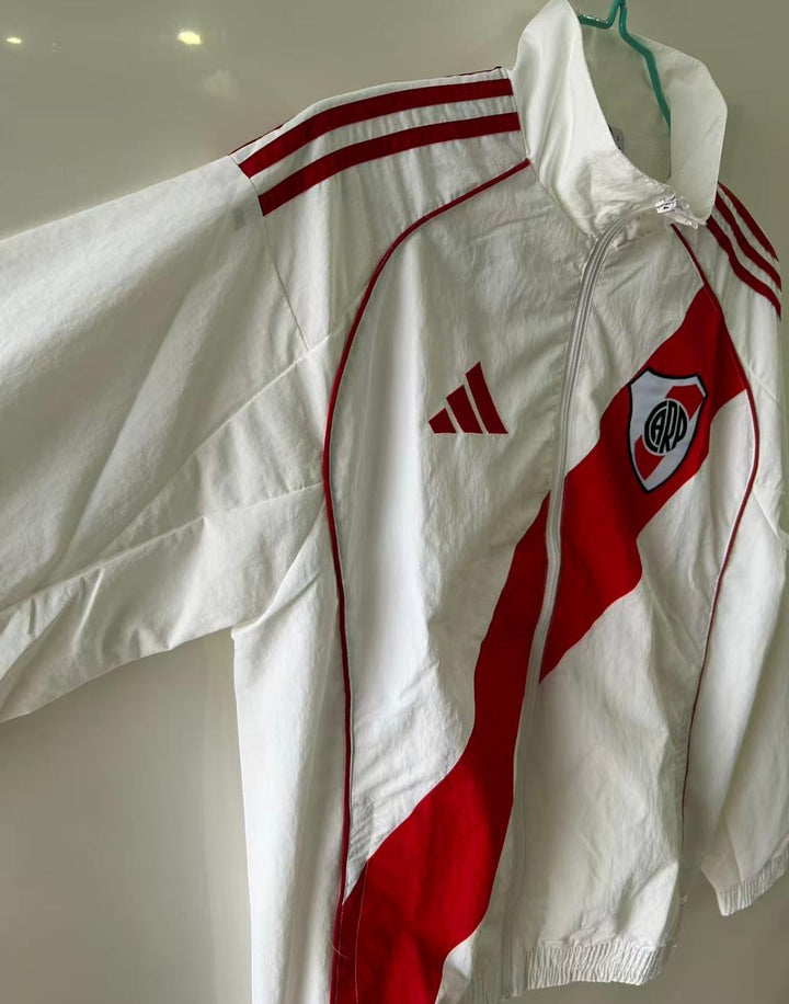 River Plate 2025/26 Windbreaker Jacket - White