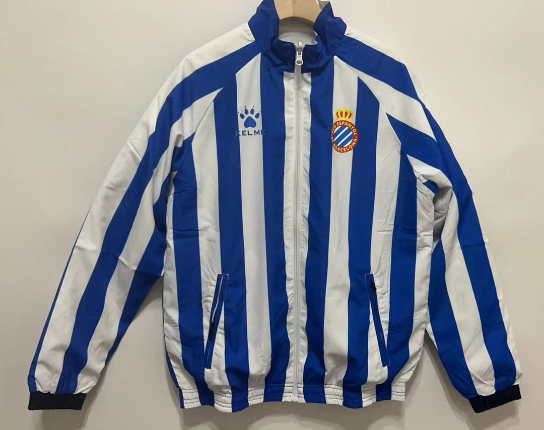 RCD Espanyol Reversible Windbreaker Jacket - White/Blue