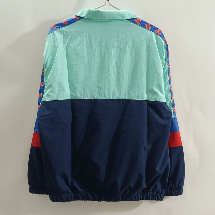 Barcelona Windbreaker Jacket - Navy Blue/Turquoise