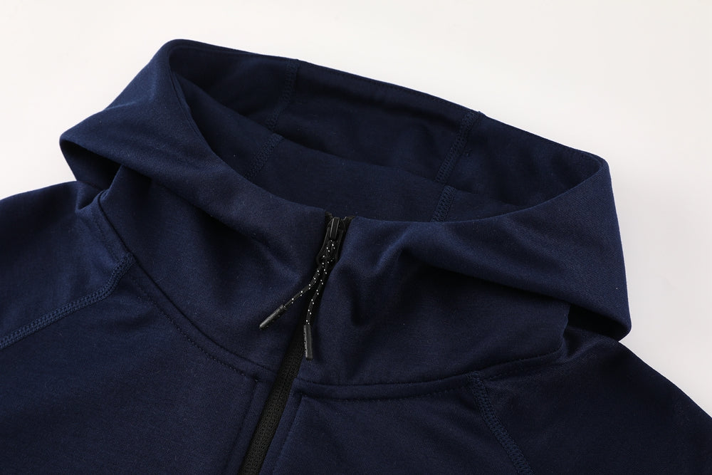 Nike Tech Fleece Jacket - Dark Blue/Light Blue