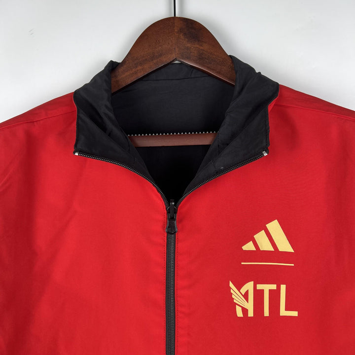 Atlanta United Reversible Windbreaker Jacket - Black/Red