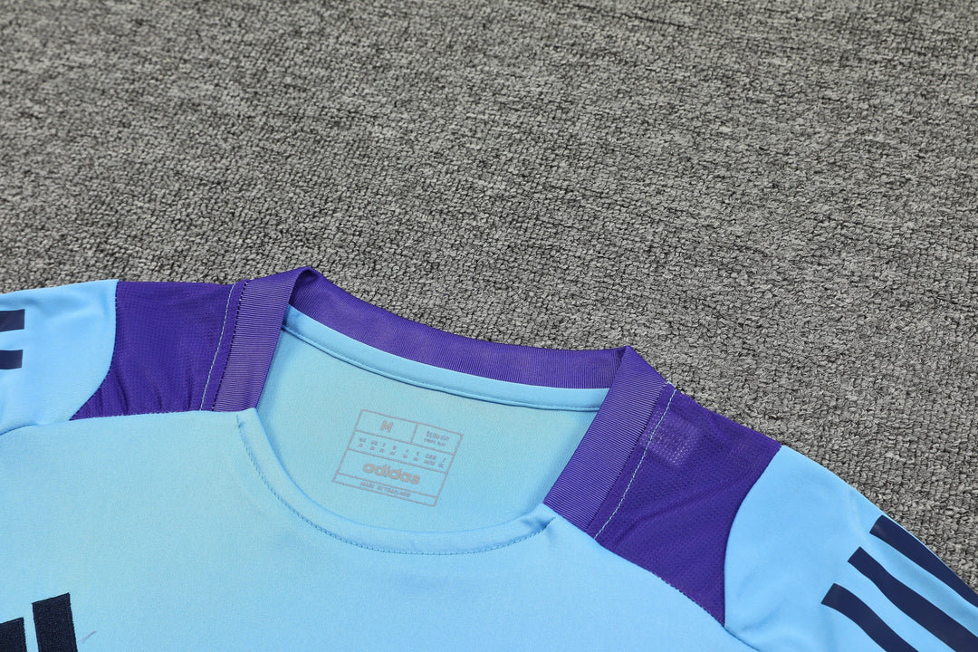 Argentina 2024/25 Training Shirt - Light Blue/Navy Blue
