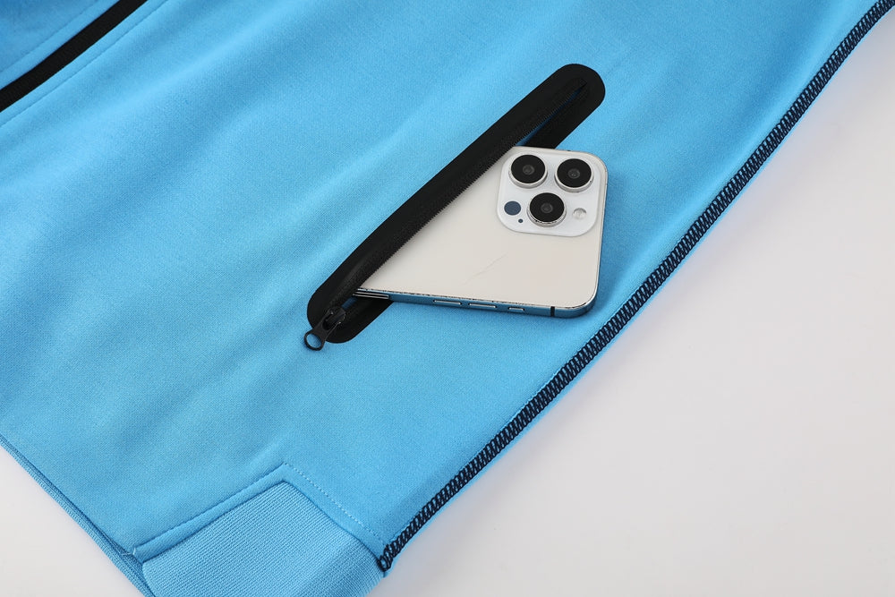 Nike Tech Fleece Jacket - Dark Blue/Light Blue