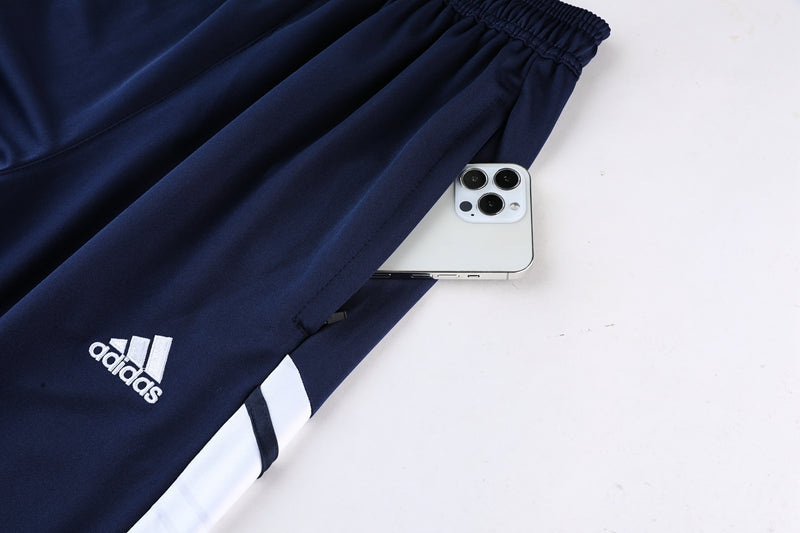 Adidas Training Pants - Navy Blue/White