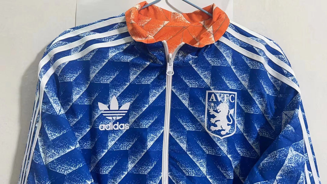 Aston Villa Windbreaker Jacket - Blue/Orange