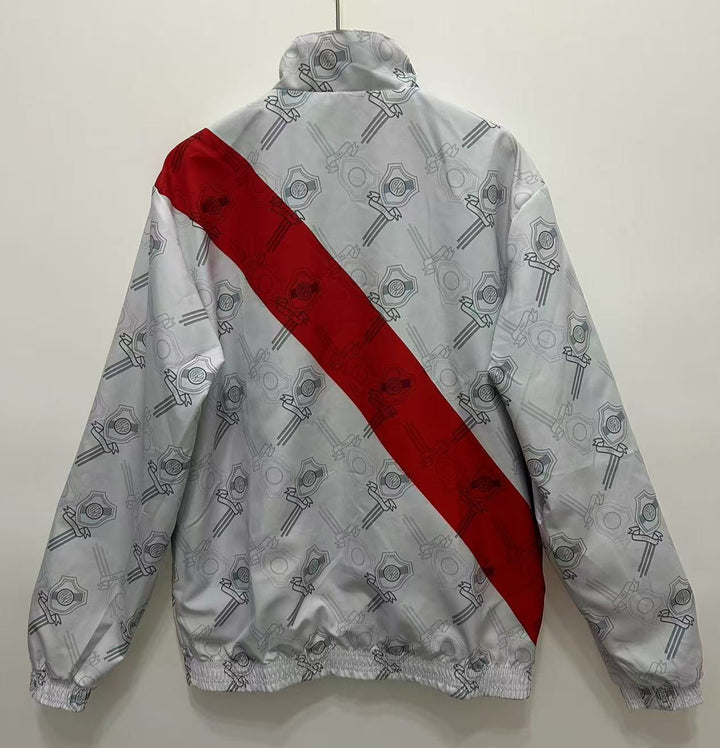 River Plate 1996/97 Windbreaker Jacket - Gray