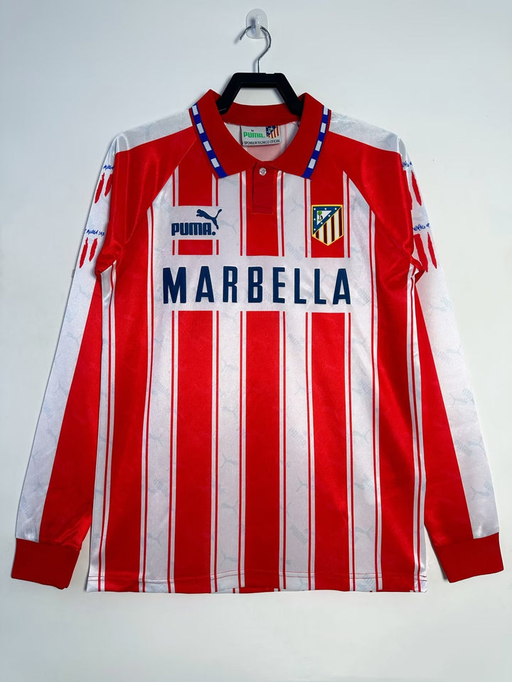 Atletico Madrid 94/95 Home Retro Shirt - Long Sleeve