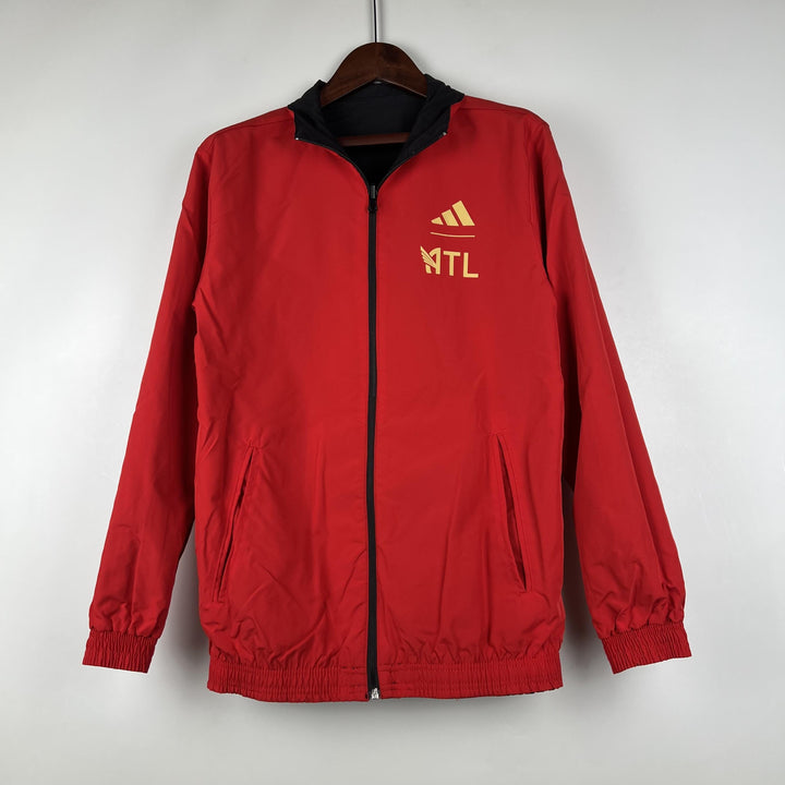 Atlanta United Reversible Windbreaker Jacket - Black/Red