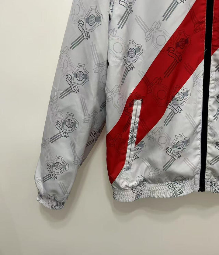 River Plate 1996/97 Windbreaker Jacket - Gray