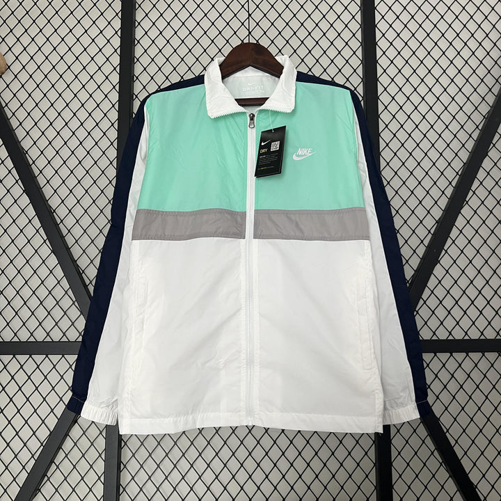Nike Windbreaker Jacket - White/Turquoise