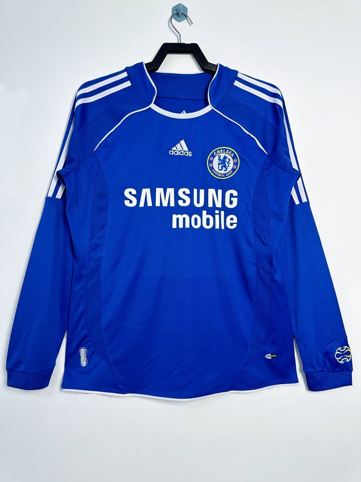 Chelsea 06/07 Home Retro Shirt - Long Sleeve