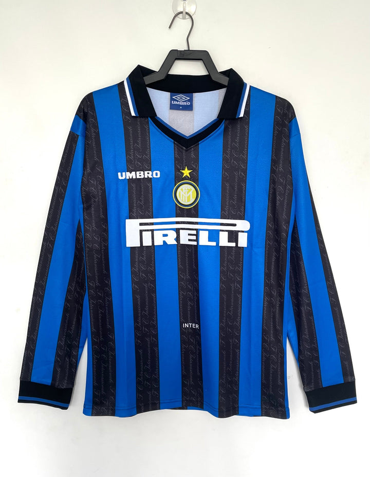 Inter Milan 97/98 Home Retro Shirt - Long Sleeve