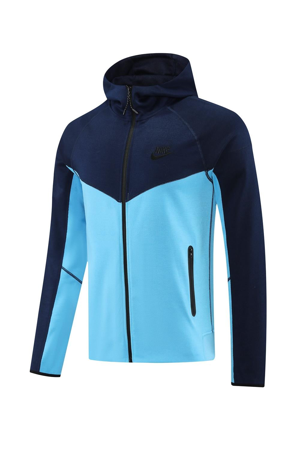 Nike Tech Fleece Jacket - Dark Blue/Light Blue