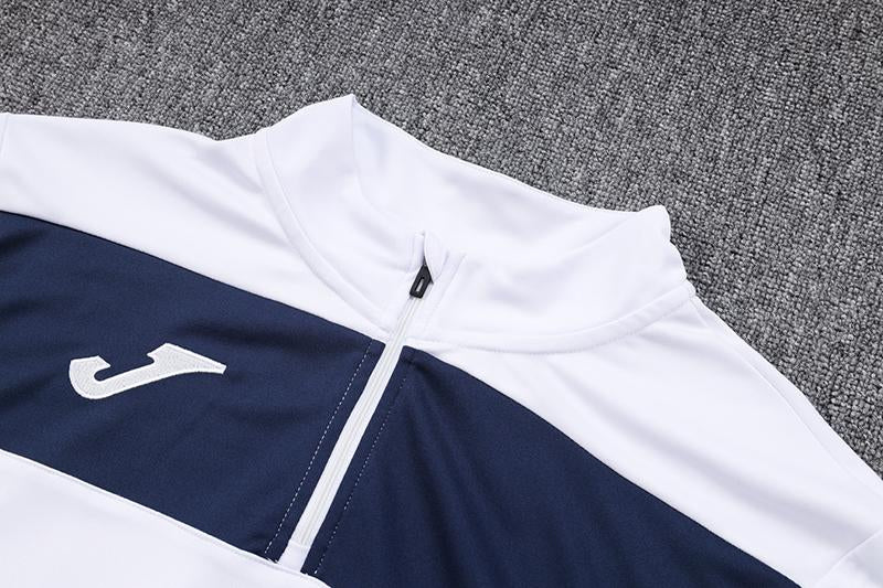 Joma Training Jacket - White/Navy Blue II