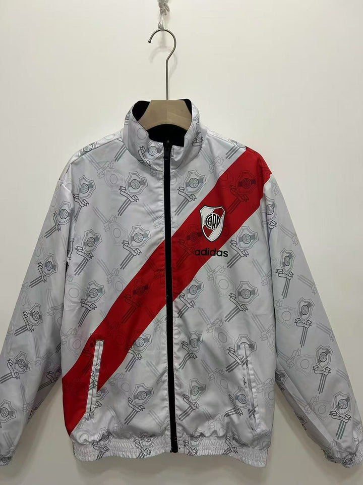River Plate 1996/97 Windbreaker Jacket - Gray