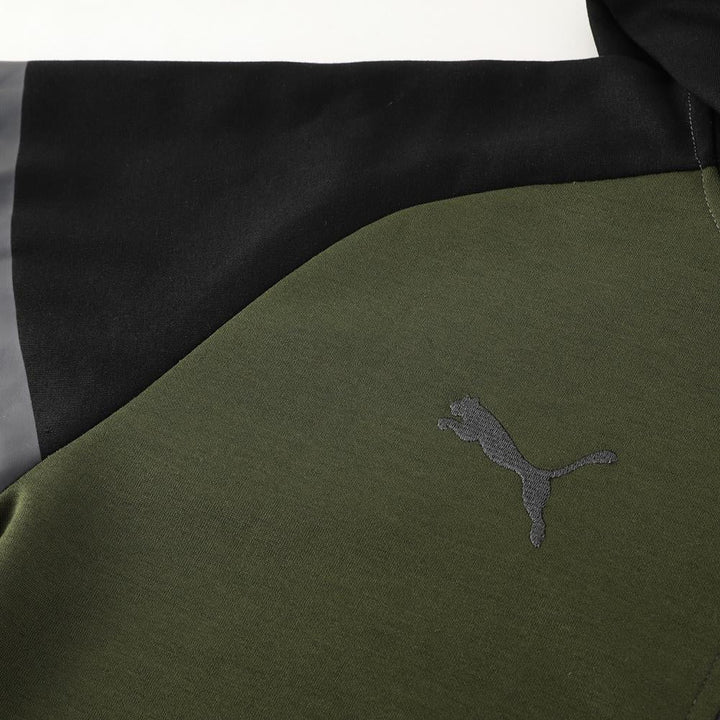 Puma Tech Fleece Jacket - Dark Green/Black