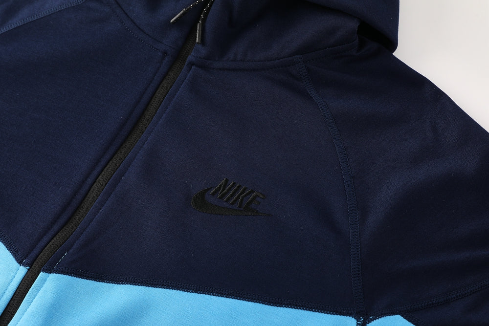 Nike Tech Fleece Jacket - Dark Blue/Light Blue