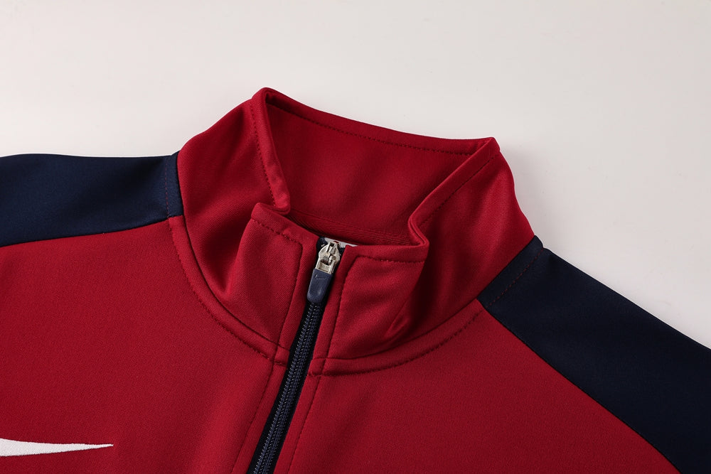Nike Jacket - Navy Blue/Red
