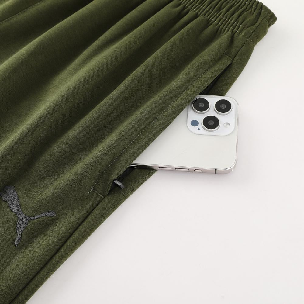 Puma Tech Fleece Pants - Dark Green/Black
