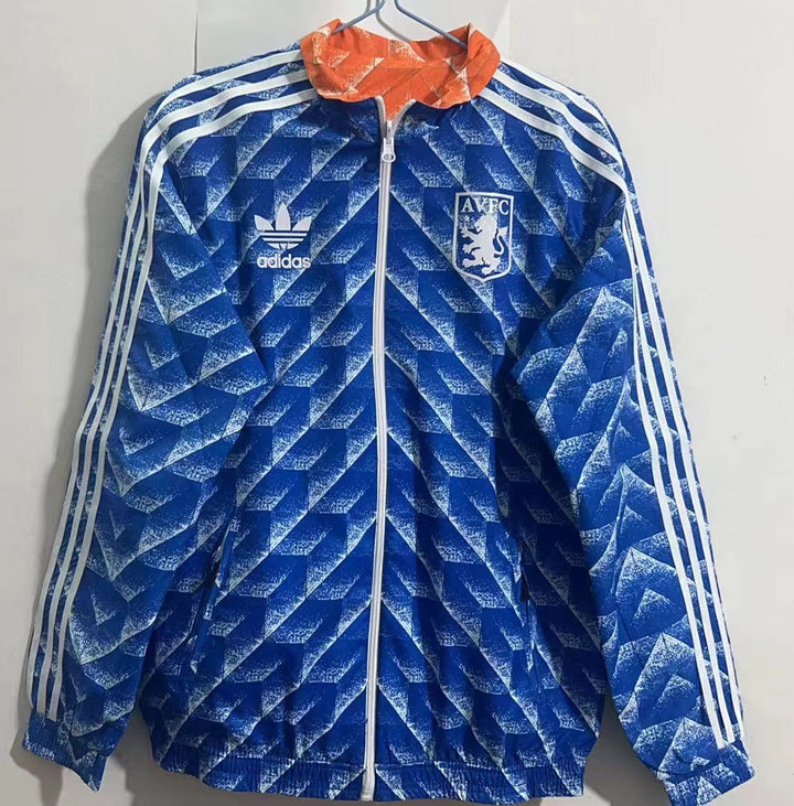Aston Villa Windbreaker Jacket - Blue/Orange