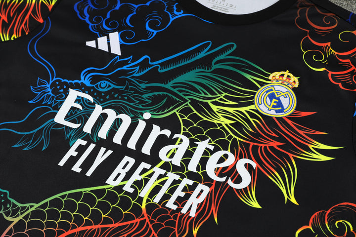 Real Madrid 2024/25 Training Kit - Black/Colorful