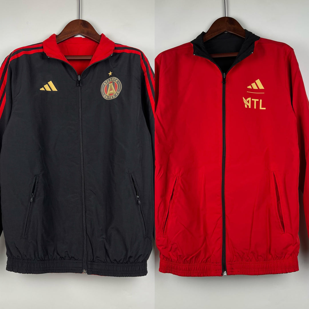 Atlanta United Reversible Windbreaker Jacket - Black/Red