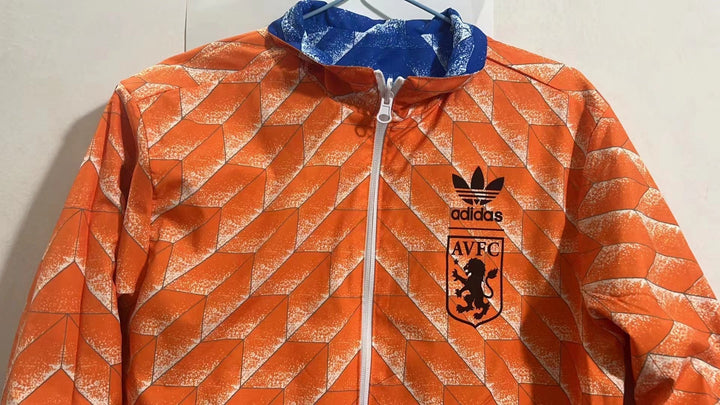 Aston Villa Windbreaker Jacket - Blue/Orange