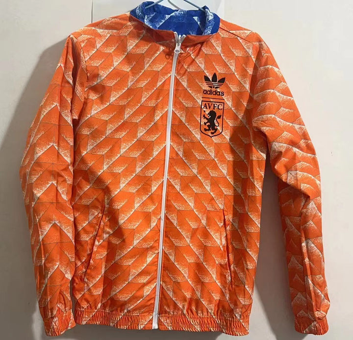 Aston Villa Windbreaker Jacket - Blue/Orange