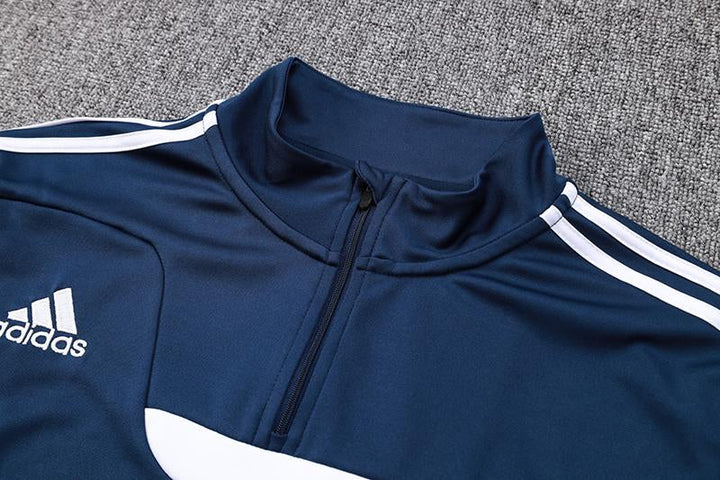 Adidas Training Jacket - Navy Blue/White