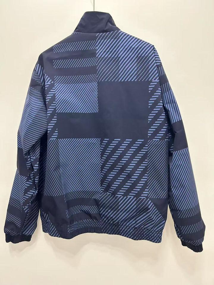 Scotland Reversible Windbreaker Jacket - Light Blue/Navy Blue