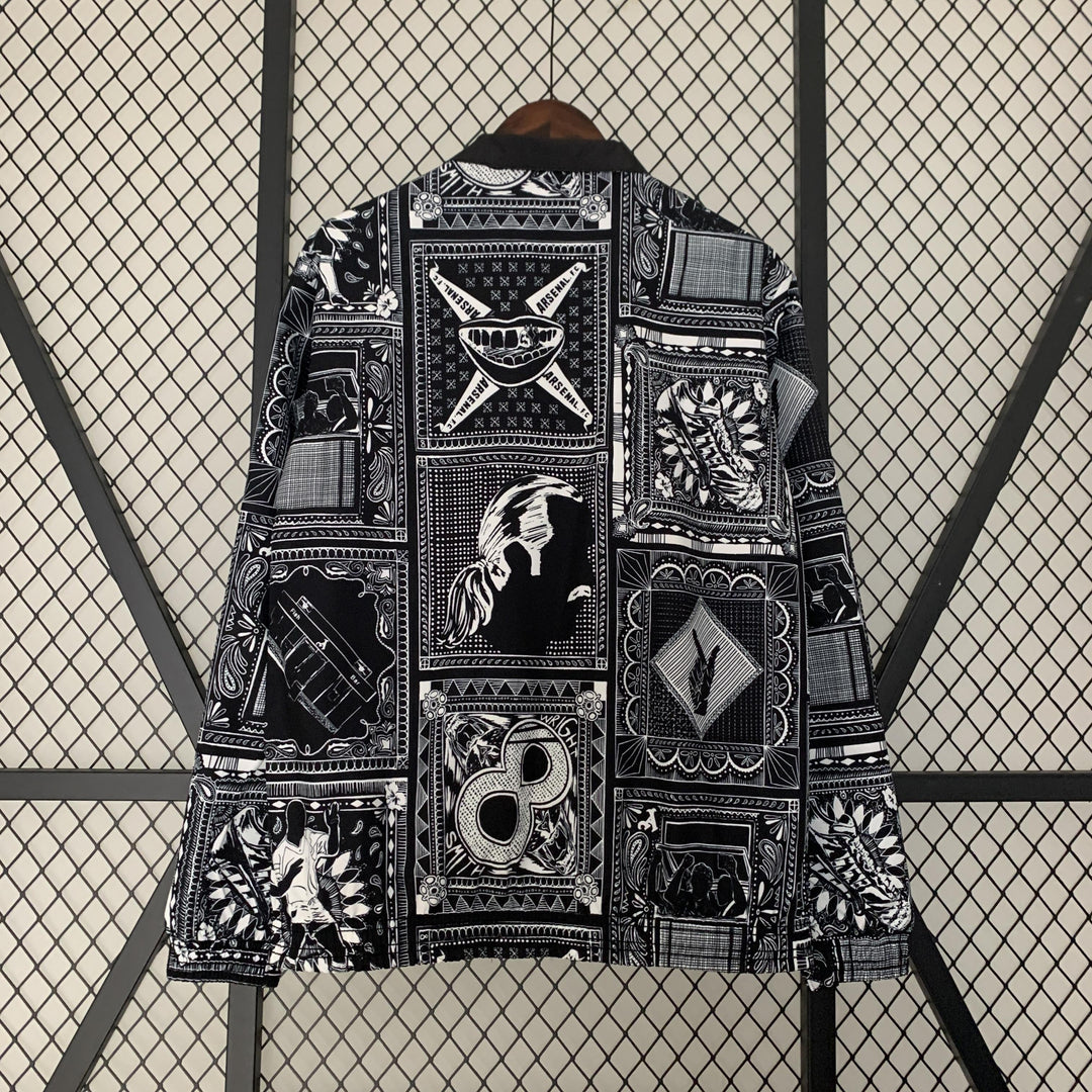 Arsenal Reversible Windbreaker Jacket - Black