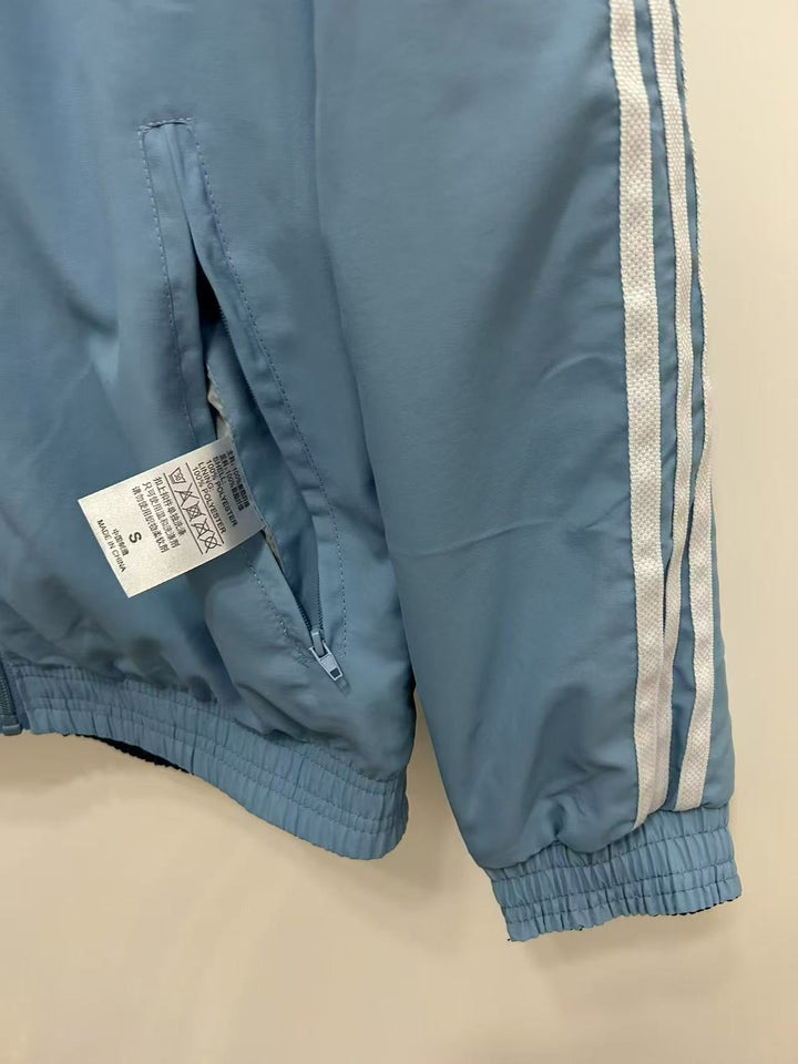 Scotland Reversible Windbreaker Jacket - Light Blue/Navy Blue