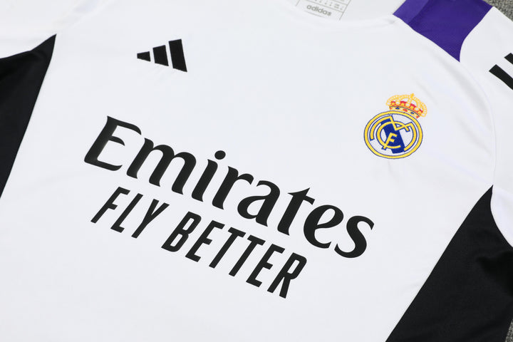 Real Madrid 2024/25 Training Kit - White/Purple