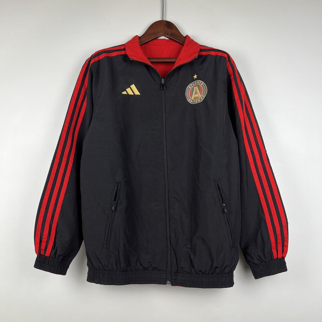 Atlanta United Reversible Windbreaker Jacket - Black/Red