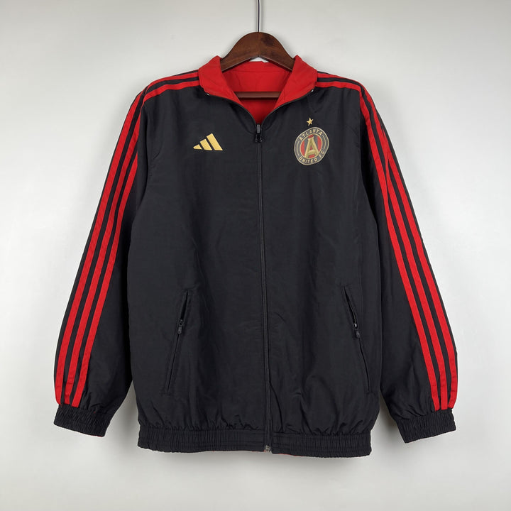 Atlanta United Reversible Windbreaker Jacket - Black/Red