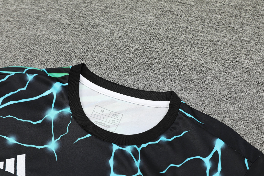 Real Madrid 2024/25 Training Kit - Black/Green