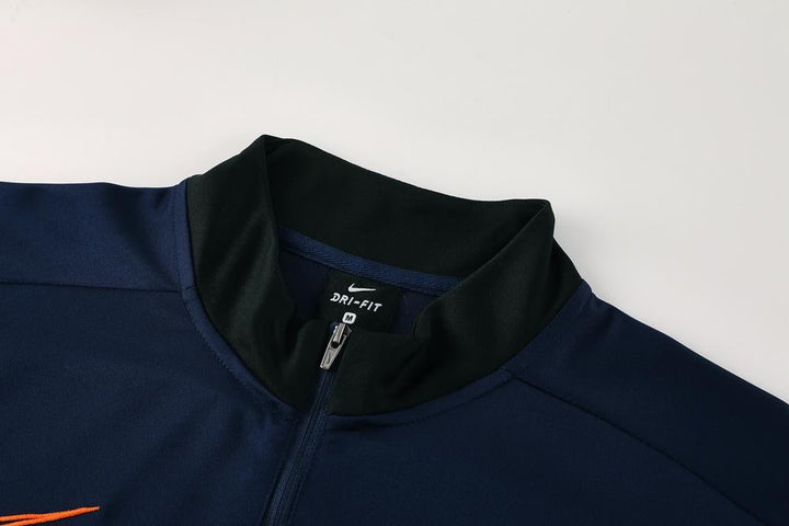 Nike Training Jacket - Navy Blue/Orange