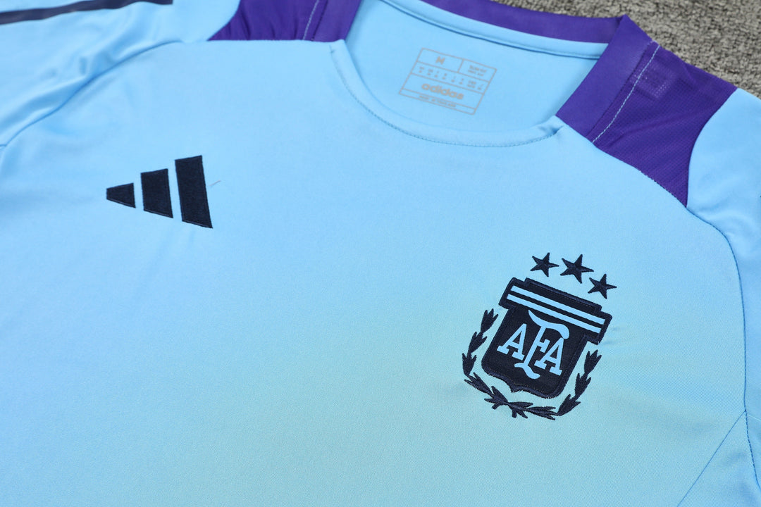 Argentina 2024/25 Training Shirt - Light Blue/Navy Blue