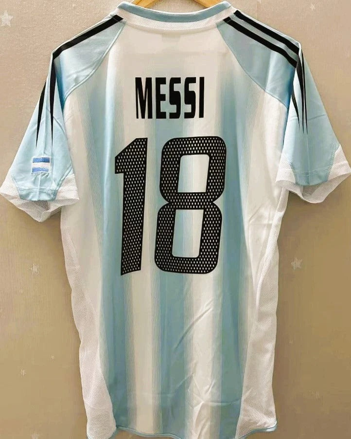 Argentina 04/05 Home Retro Shirt - MESSI #18