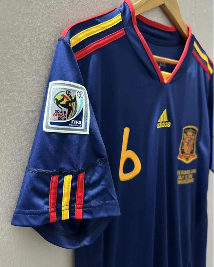 Spain 10/11 Away Retro Shirt - INIESTA #6 (+Patches)