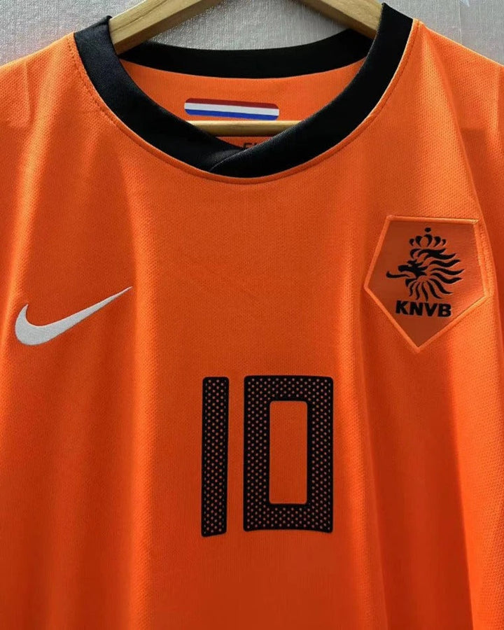 Netherlands 10/11 Home Retro Shirt - SNEIJDER #10 (+Patches)